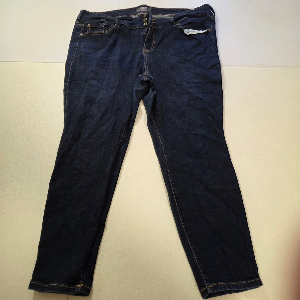 Torrid Super Soft Jegging Dark Wash Blue Skinny Jeans Plus Size 22XS Extra Short
